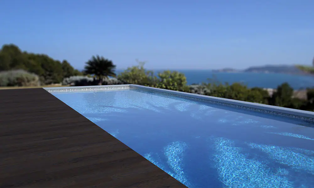 Ecopool container pool overlooking the ocean - resort living