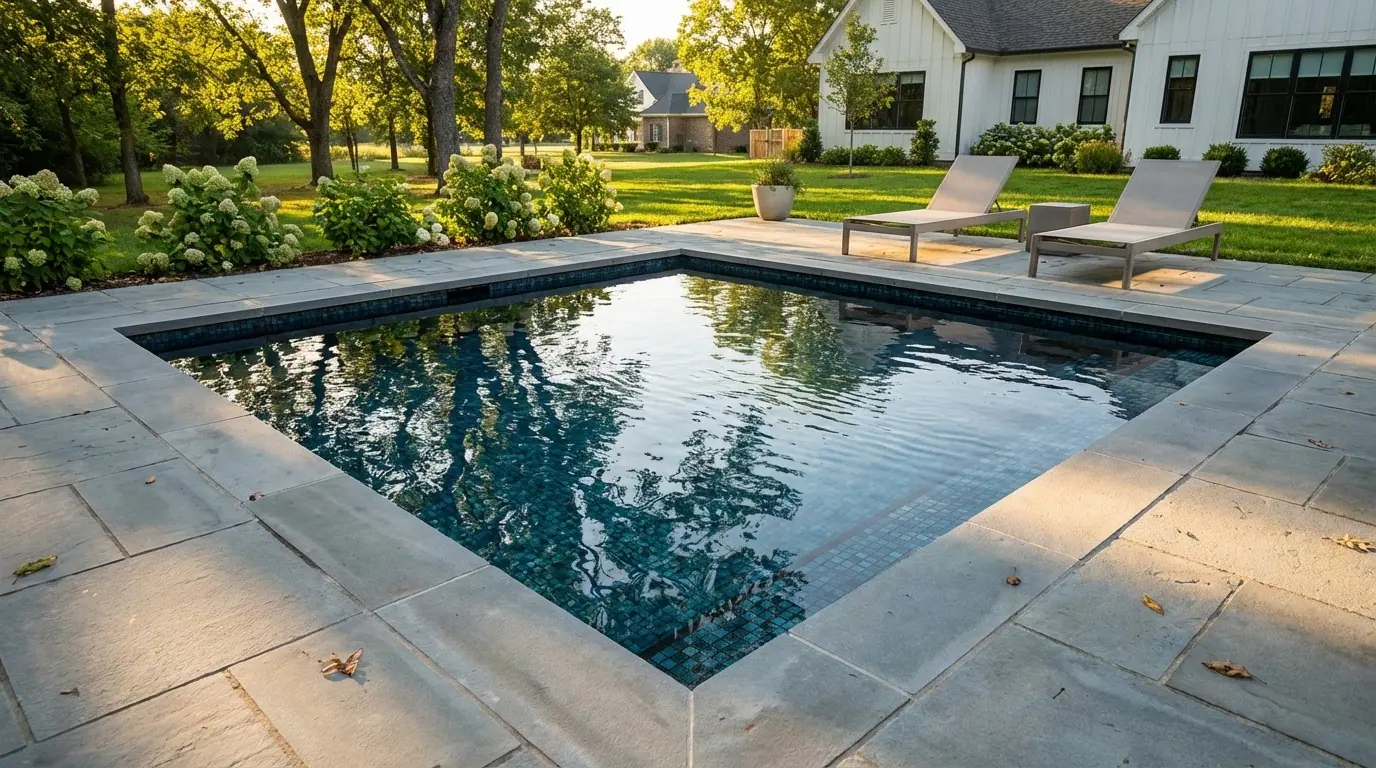 12 x 12 Black Sapphire Inground Steel Pool