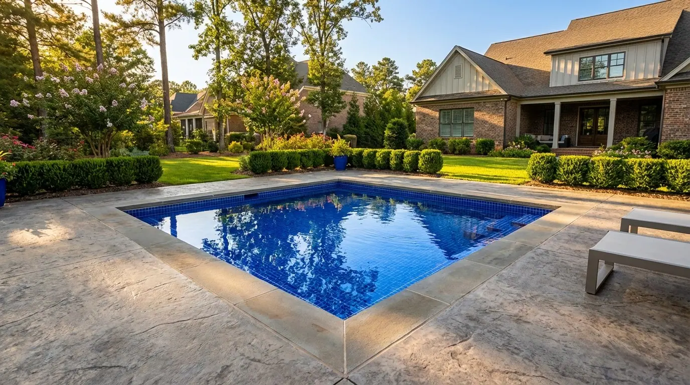 12 x 12 Blue Matrix Inground Steel Pool