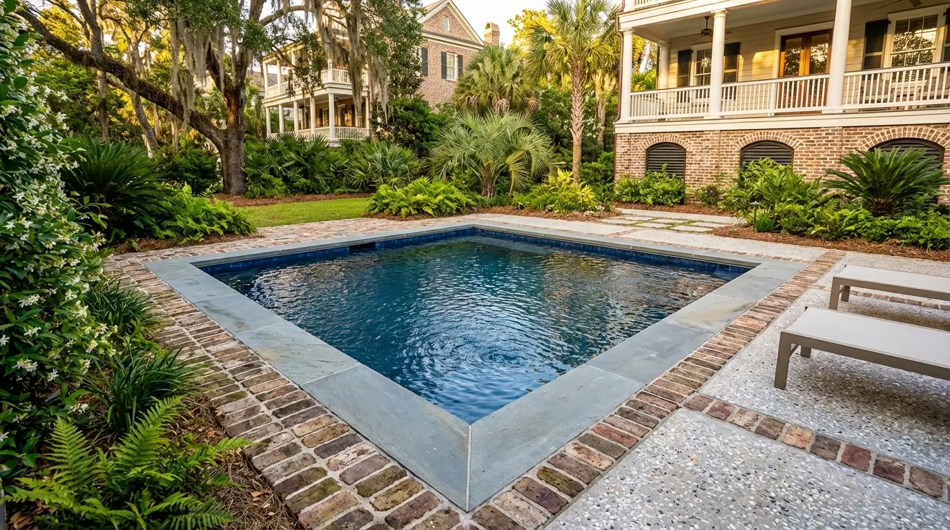12 x 12 Deep Sea Blue Inground Steel Pool
