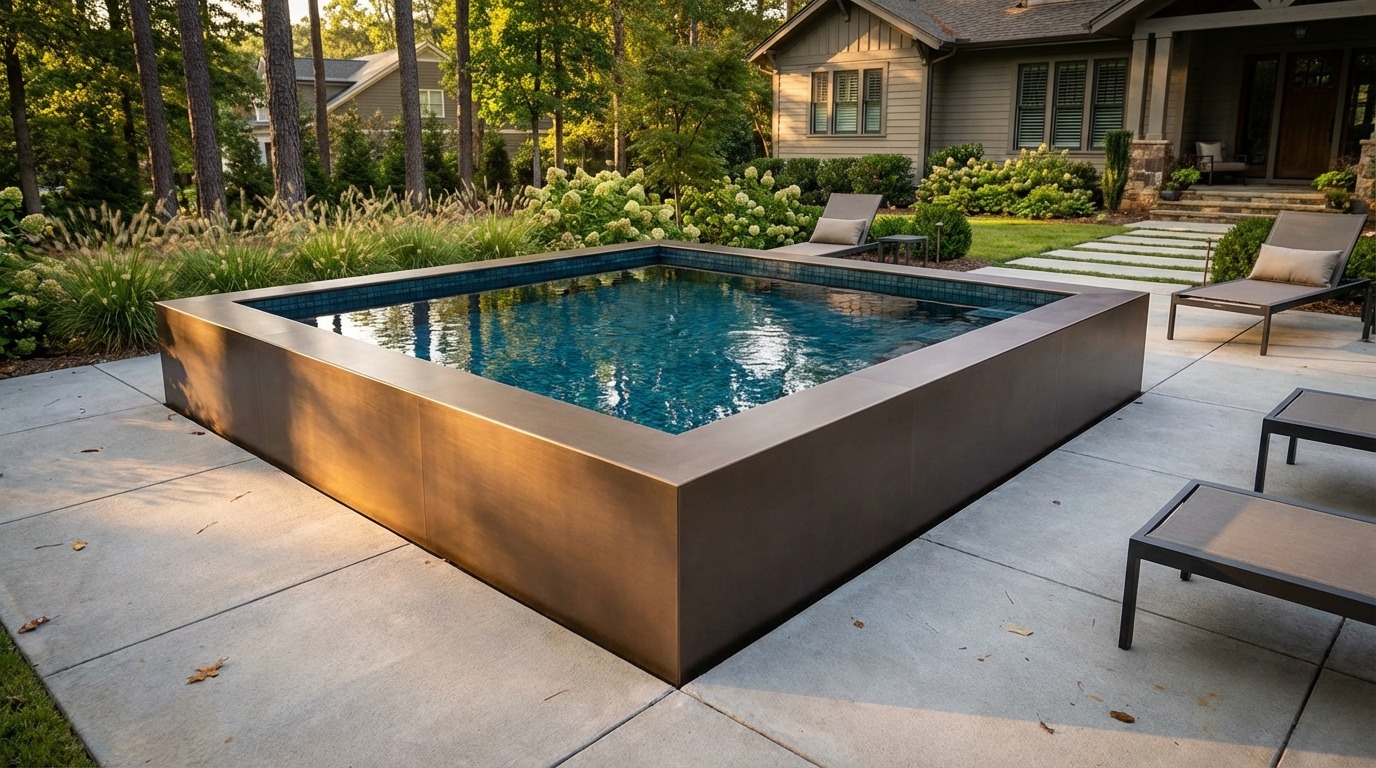 12 x 12 Canyon Bronze Black Sapphire Architectural Pool