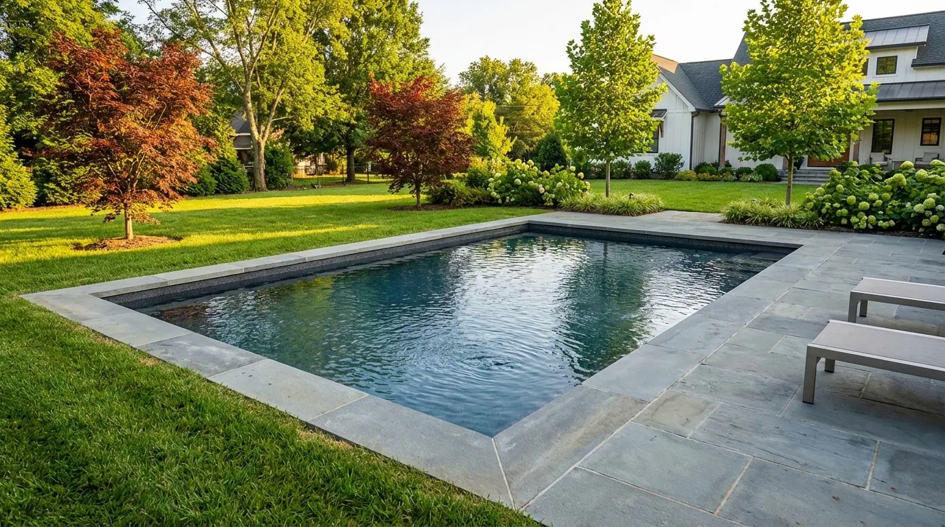 12 x 16 Titanium Stone Inground Steel Pool