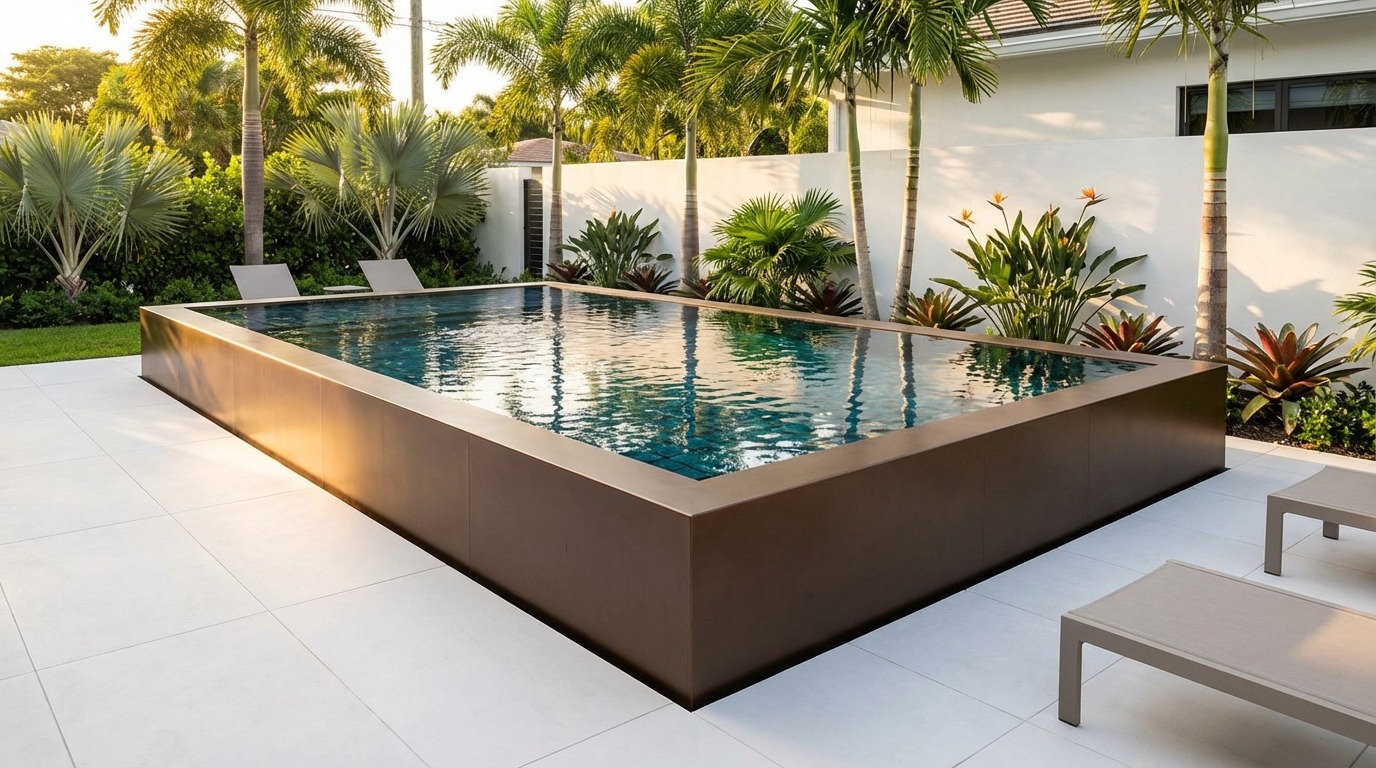 12 x 20 Canyon Bronze Black Sapphire Architectural Pool