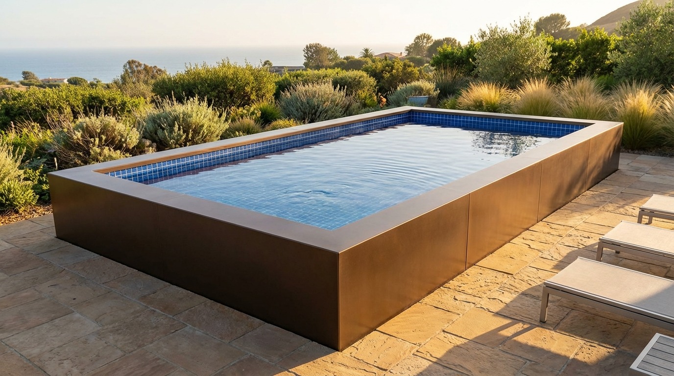 12 x 20 Canyon Bronze Blue Matrix Architectural Pool