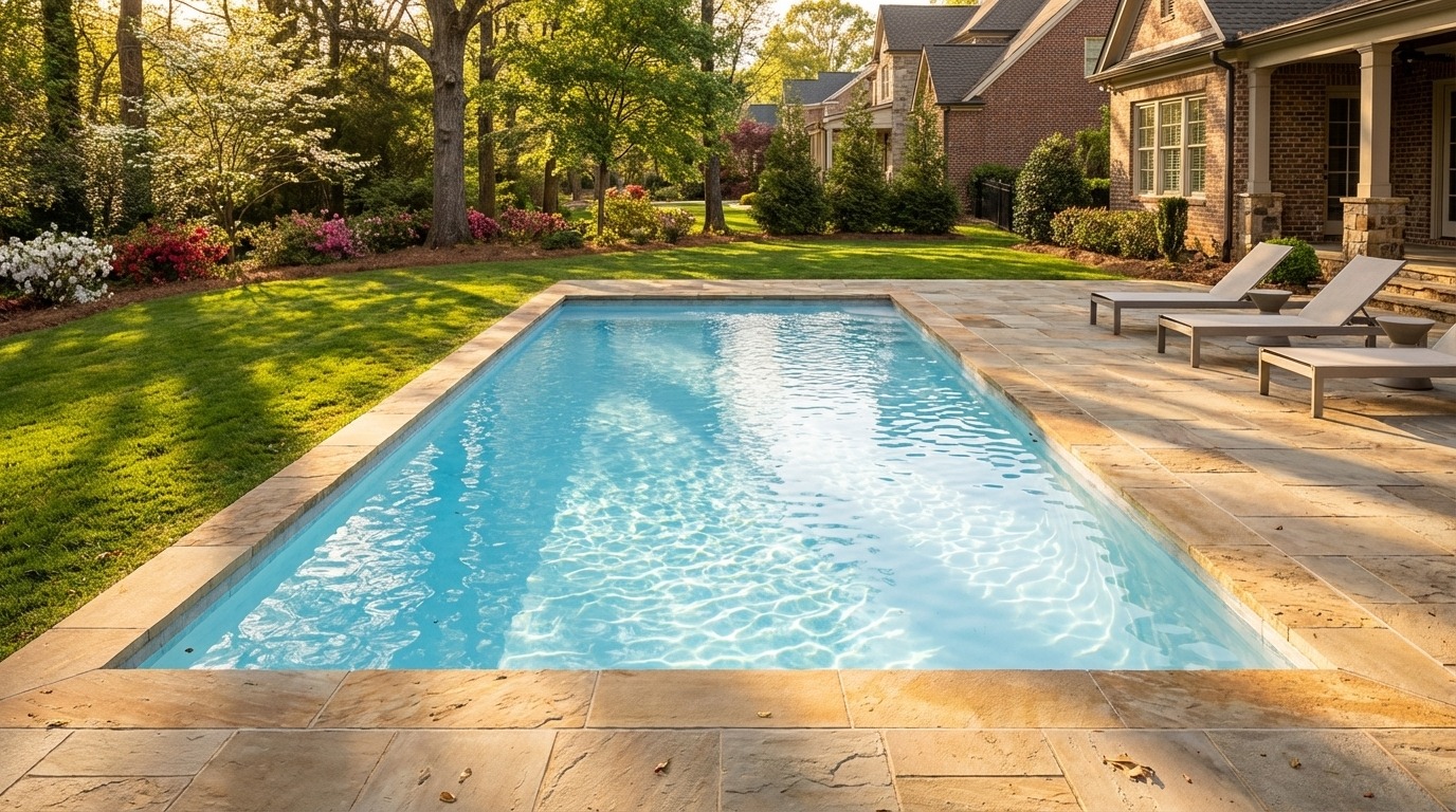 12 x 24 Aqua Blue Inground Steel Pool