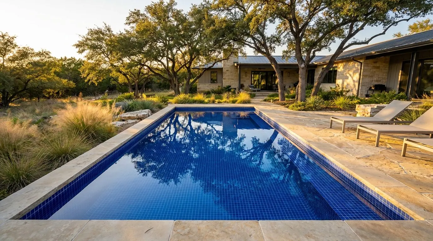 12 x 28 Blue Matrix Inground Steel Pool