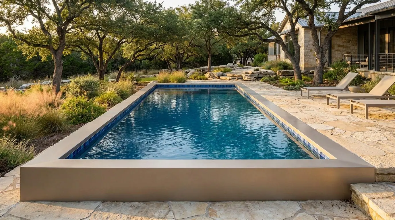 12 x 28 Mystic Blue Inground Steel Pool
