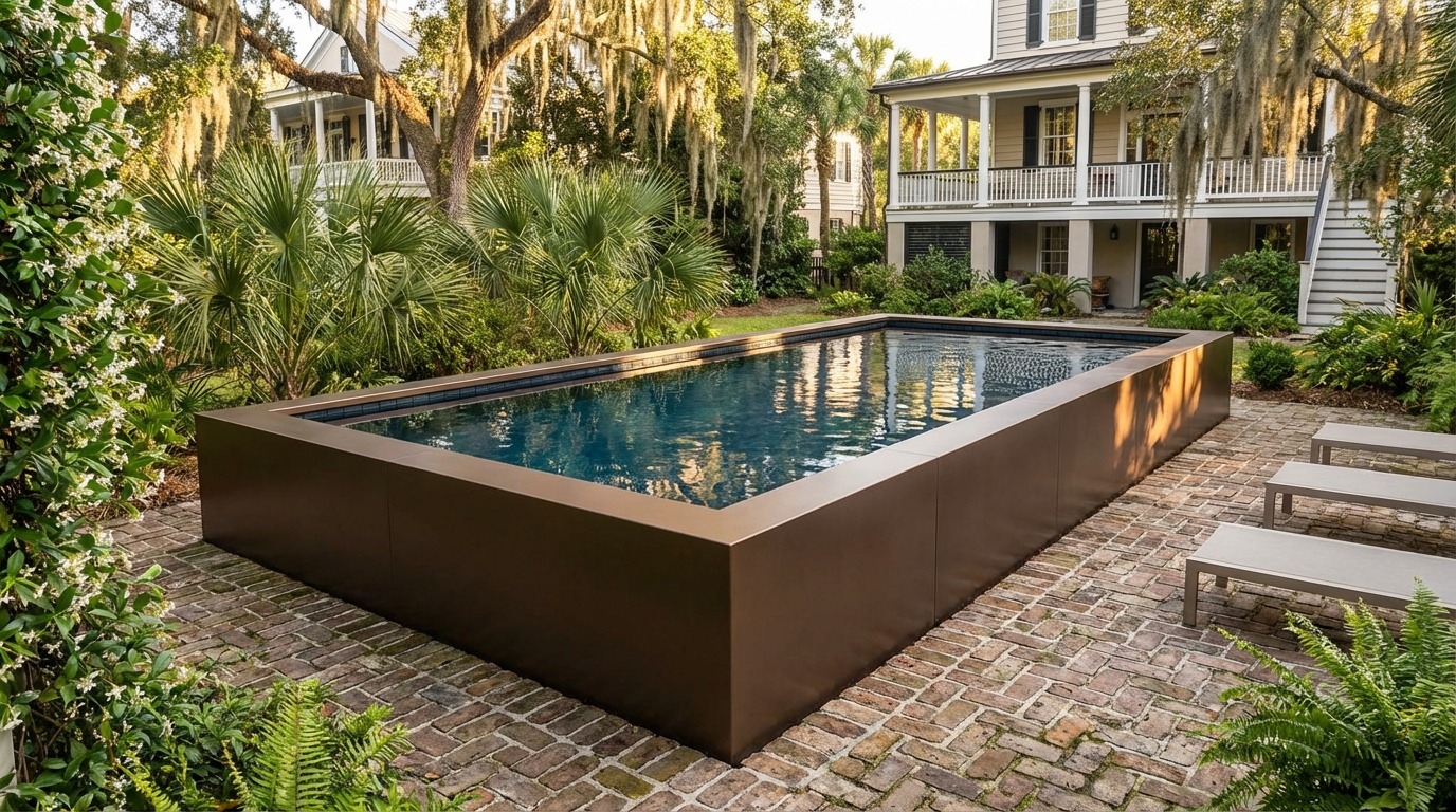 12 x 28 Canyon Bronze Black Sapphire Architectural Pool