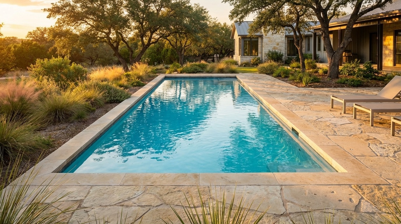 12 x 32 Blue Topaz Inground Steel Pool