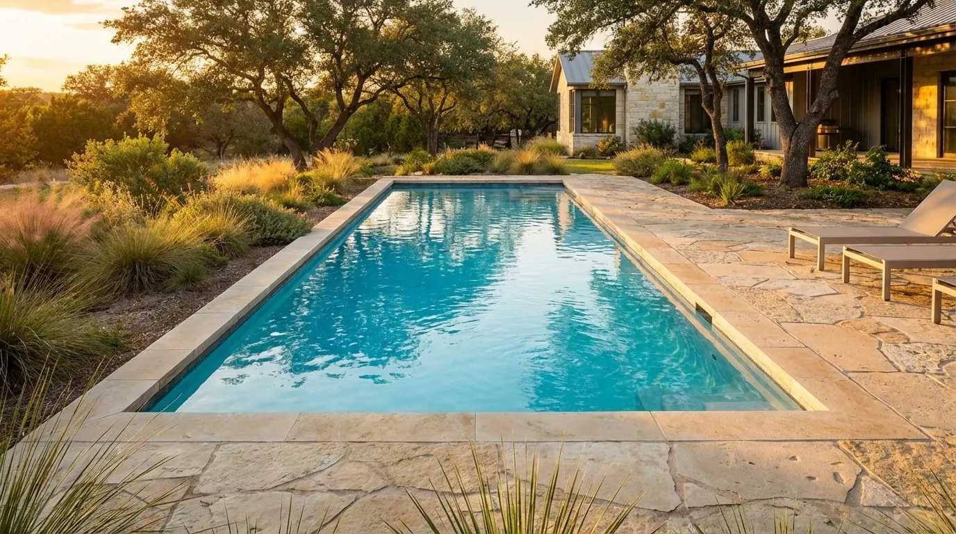 12 x 32 Blue Topaz Inground Steel Pool