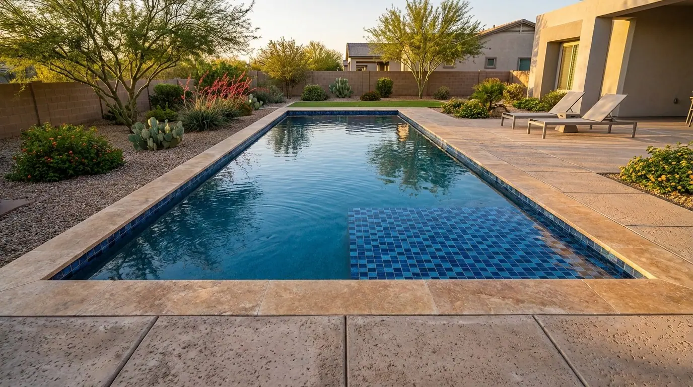 12 x 32 Mystic Blue Inground Steel Pool