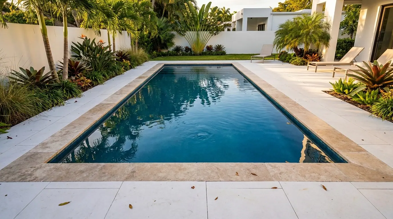 12 x 32 Deep Sea Blue Inground Steel Pool