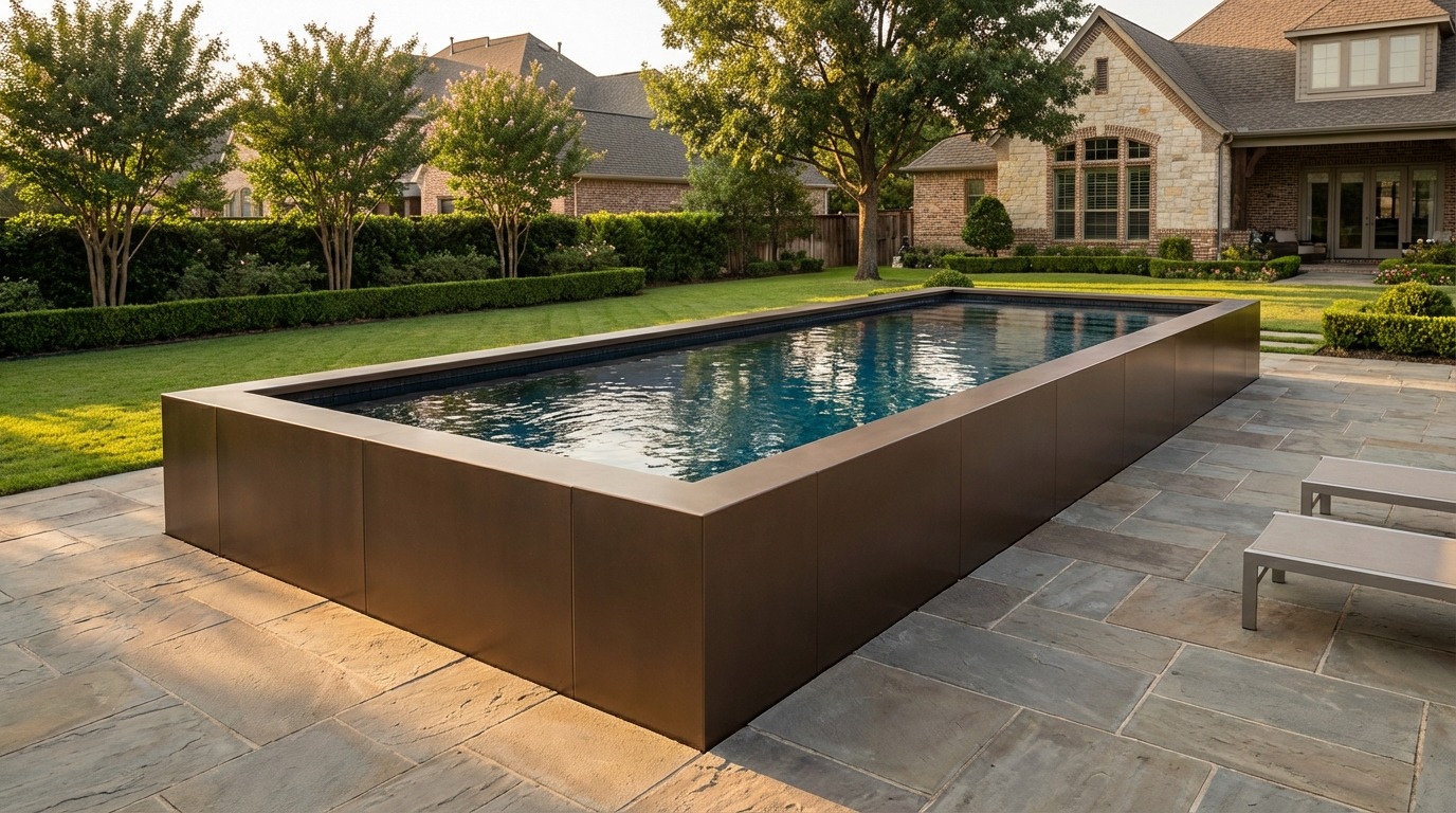 12 x 36 Canyon Bronze Black Sapphire Architectural Pool