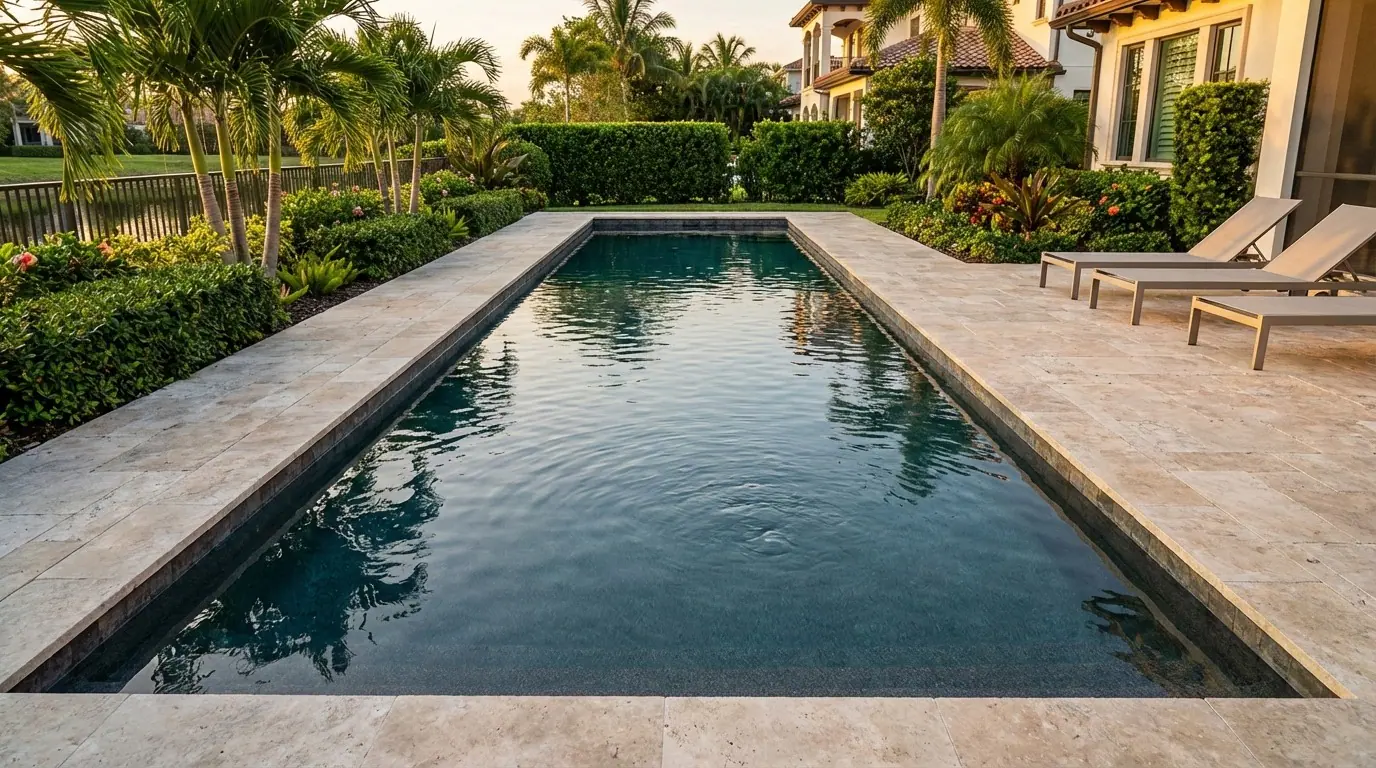 12 x 40 Titanium Stone Inground Steel Pool