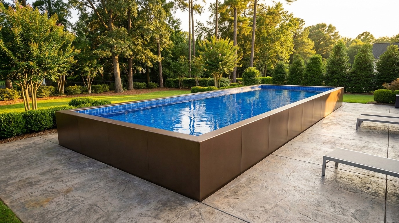 12 x 44 Canyon Bronze Blue Matrix Architectural Pool