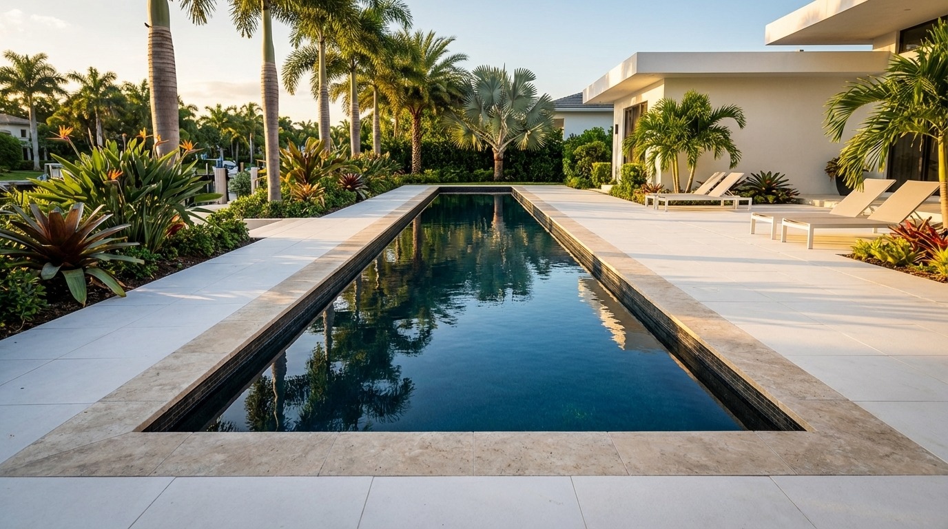 12 x 48 Black Sapphire Inground Steel Pool