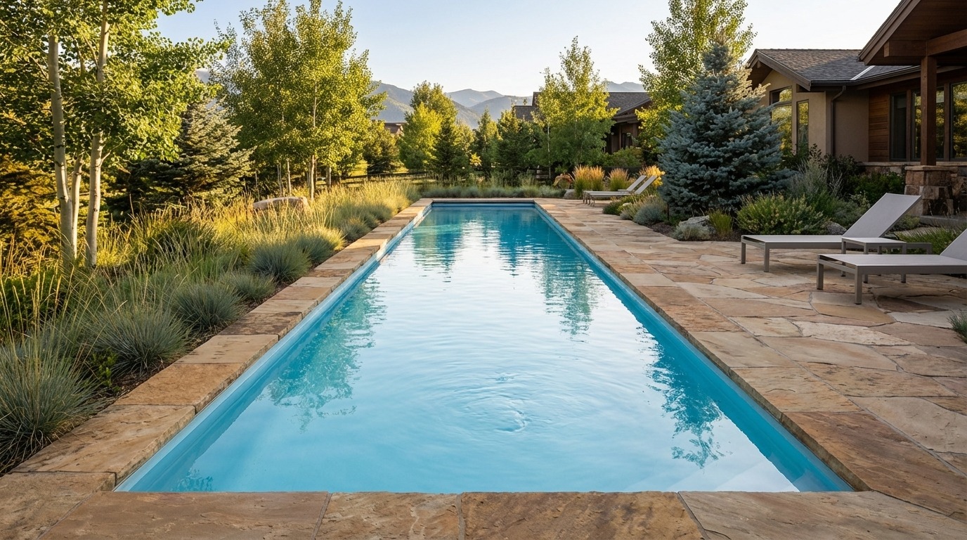 12 x 56 Aqua Blue Inground Steel Pool