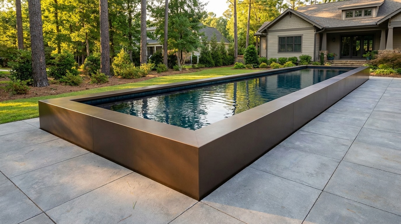 12 x 60 Canyon Bronze Black Sapphire Architectural Pool