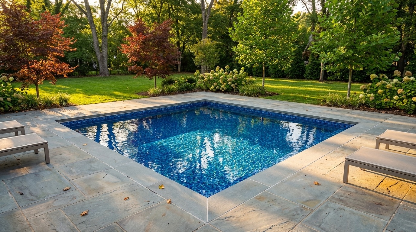 16 x 16 Mystic Blue Inground Steel Pool