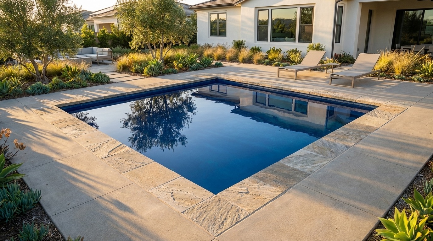 16 x 16 Deep Sea Blue Inground Steel Pool