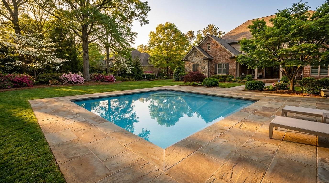 16 x 16 Aqua Blue Inground Steel Pool