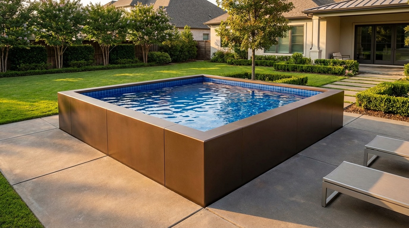16 x 16 Canyon Bronze Blue Matrix Architectural Pool