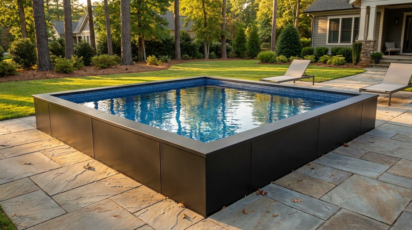 16 x 16 Midnight Black Blue Matrix Architectural Pool