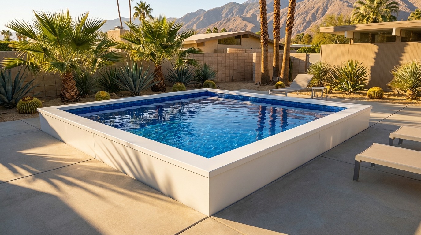 16 x 16 Alpine White Blue Matrix Architectural Pool