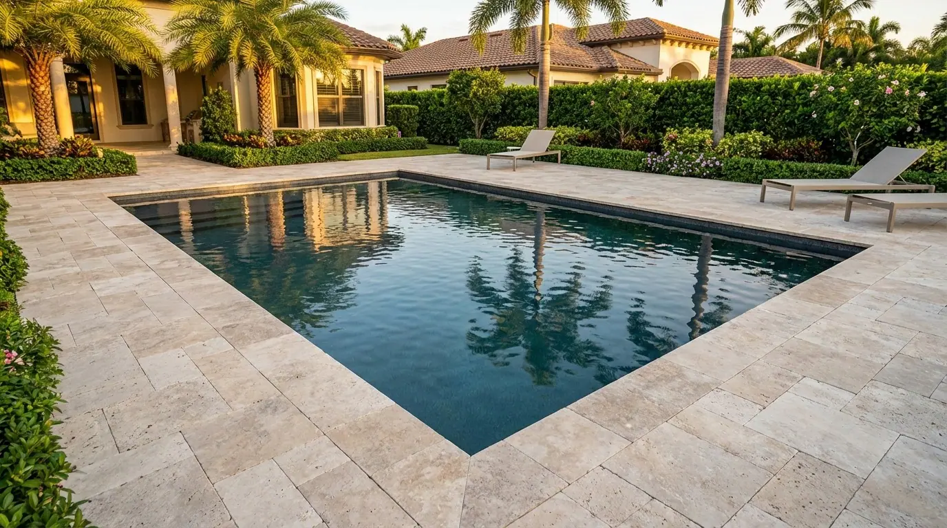 16 x 20 Titanium Stone Inground Steel Pool