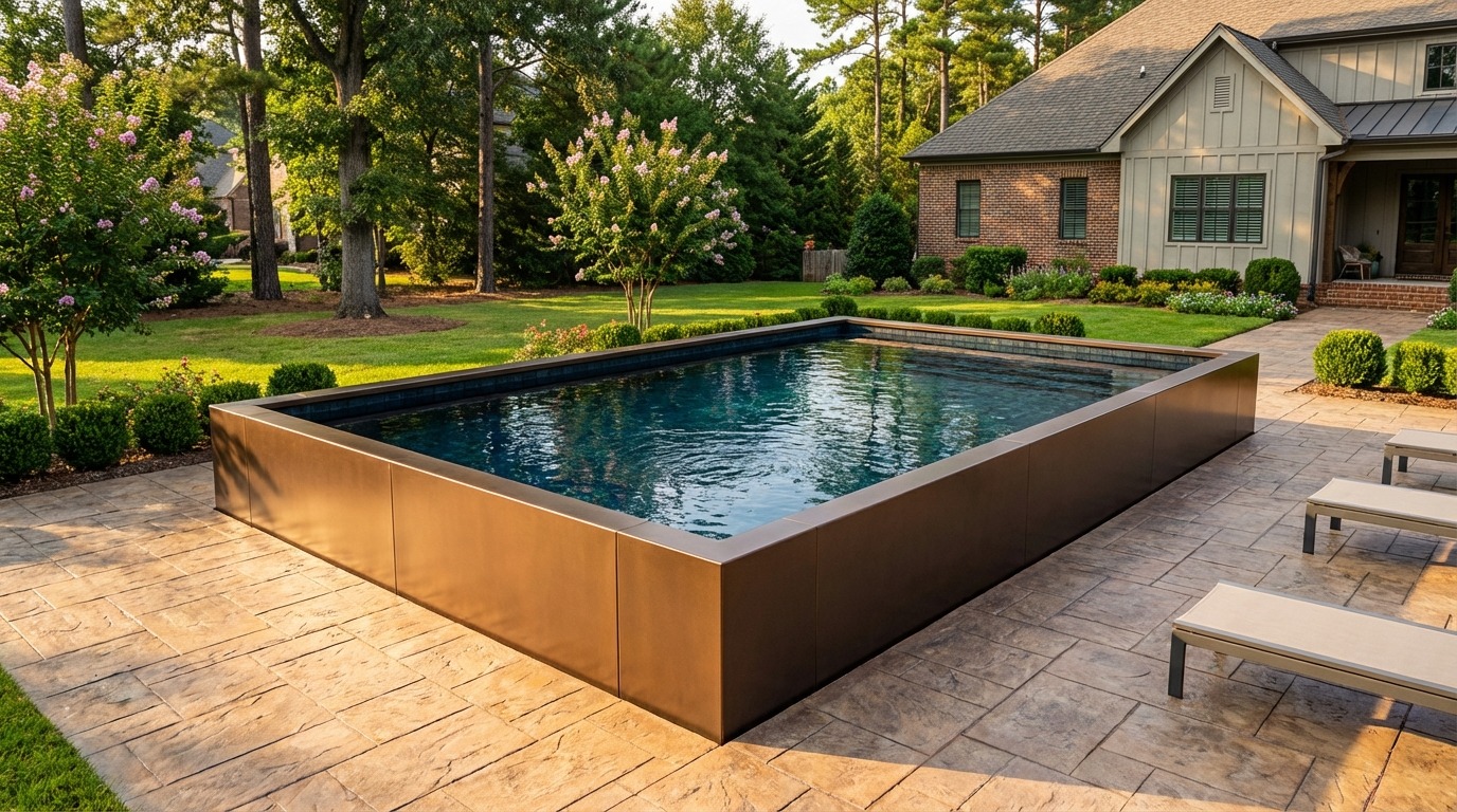 16 x 20 Canyon Bronze Black Sapphire Architectural Pool