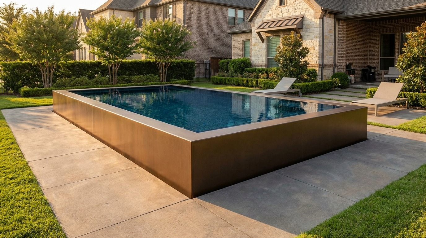 16 x 24 Canyon Bronze Black Sapphire Architectural Pool