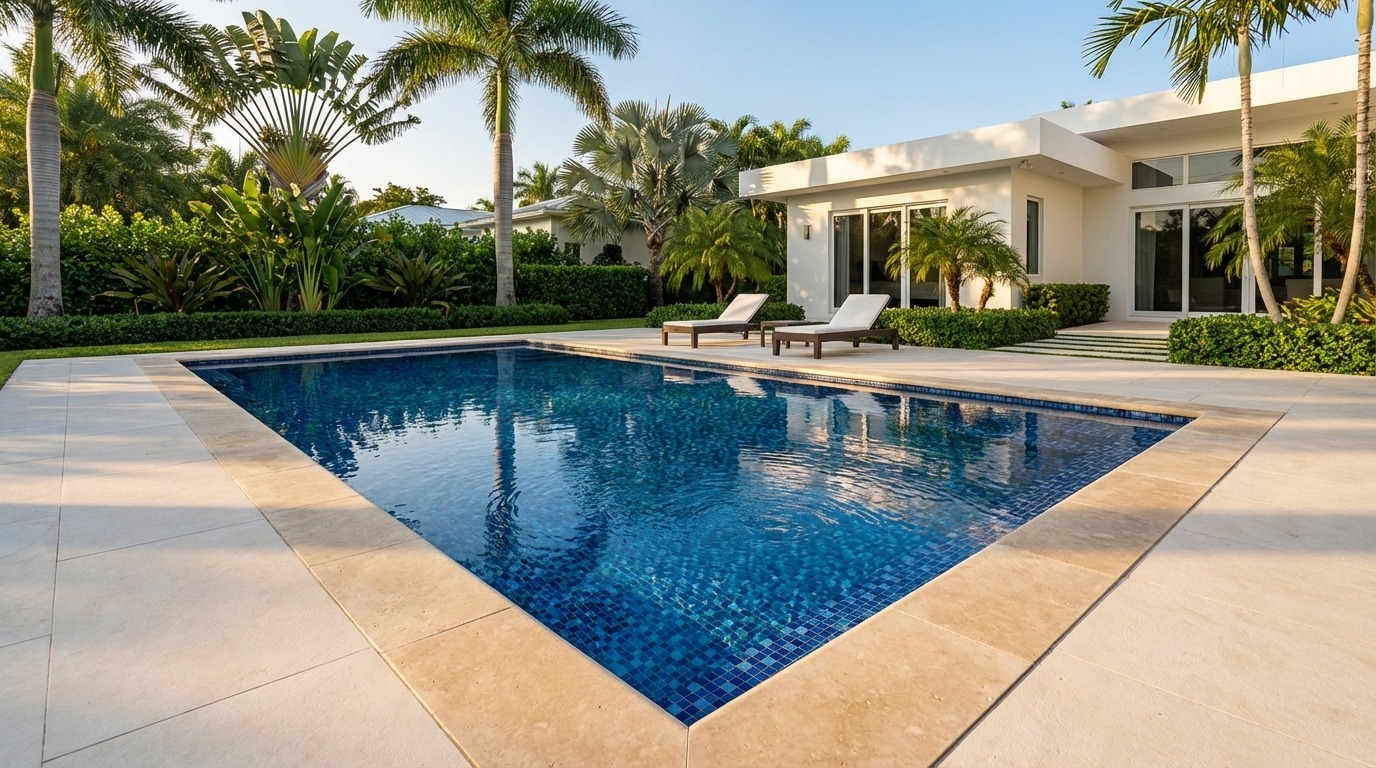 16 x 28 Mystic Blue Inground Steel Pool