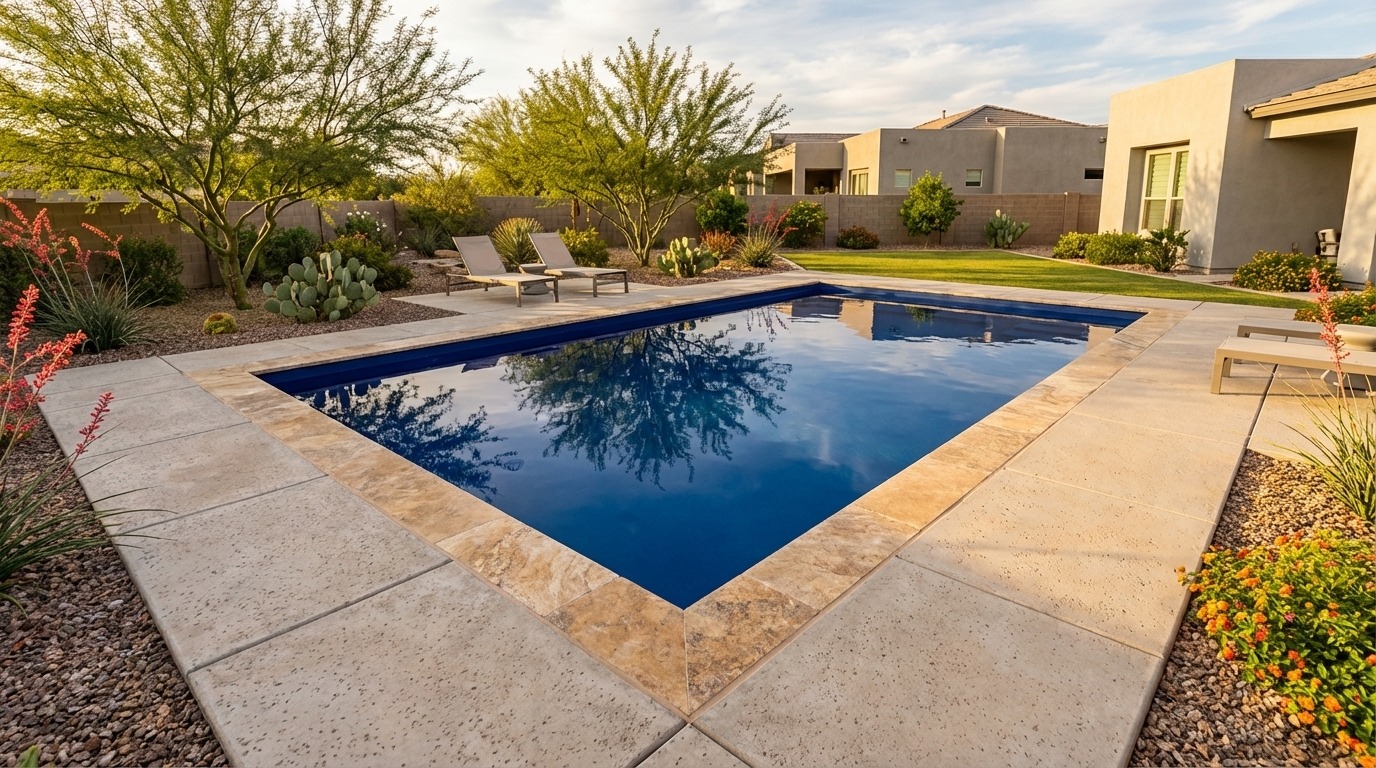 16 x 28 Deep Sea Blue Inground Steel Pool