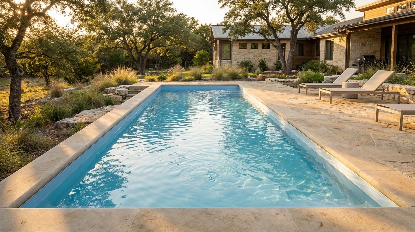 16 x 28 Aqua Blue Inground Steel Pool