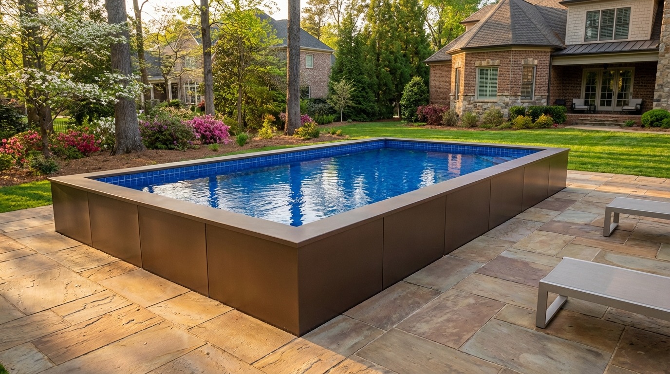 16 x 28 Canyon Bronze Blue Matrix Architectural Pool
