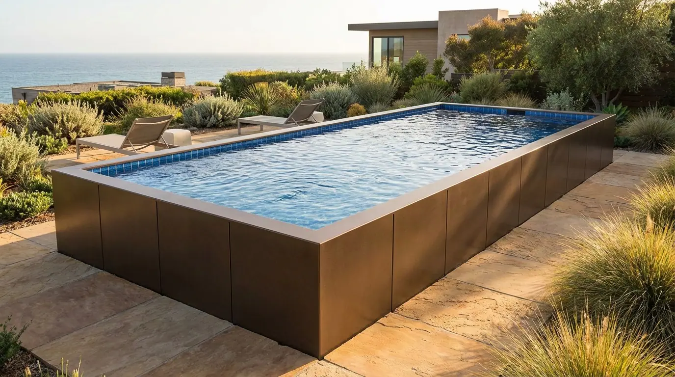 16 x 36 Canyon Bronze Blue Matrix Architectural Pool