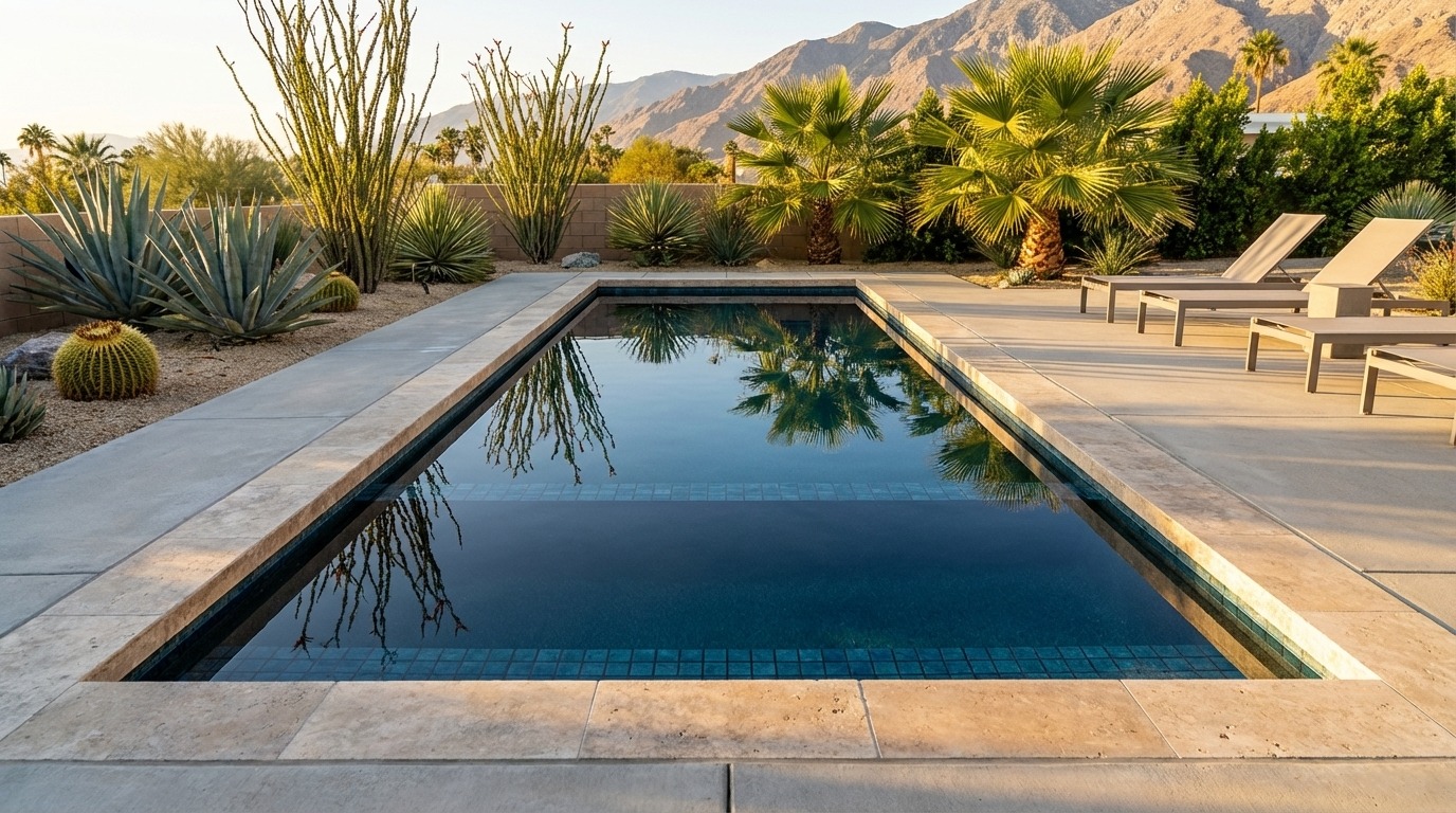 16 x 40 Black Sapphire Inground Steel Pool