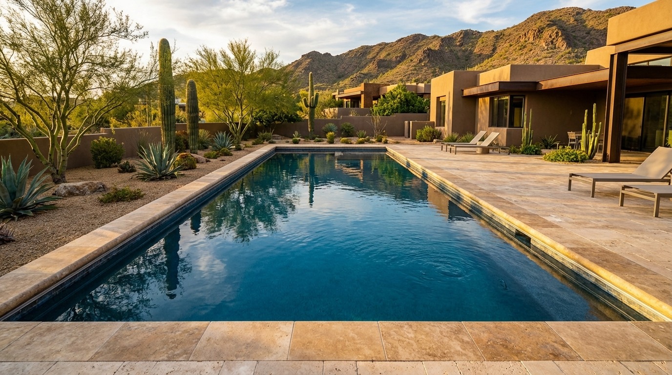 16 x 40 Deep Sea Blue Inground Steel Pool