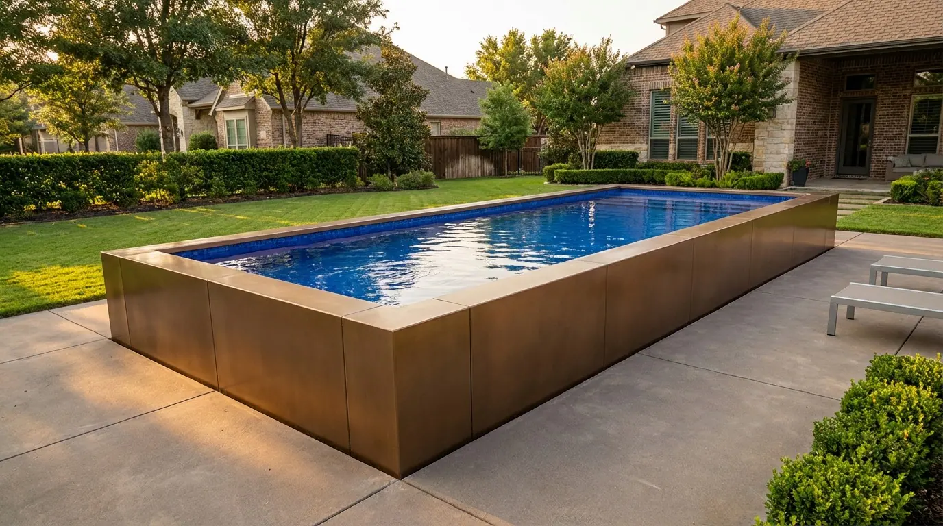 16 x 40 Canyon Bronze Blue Matrix Architectural Pool