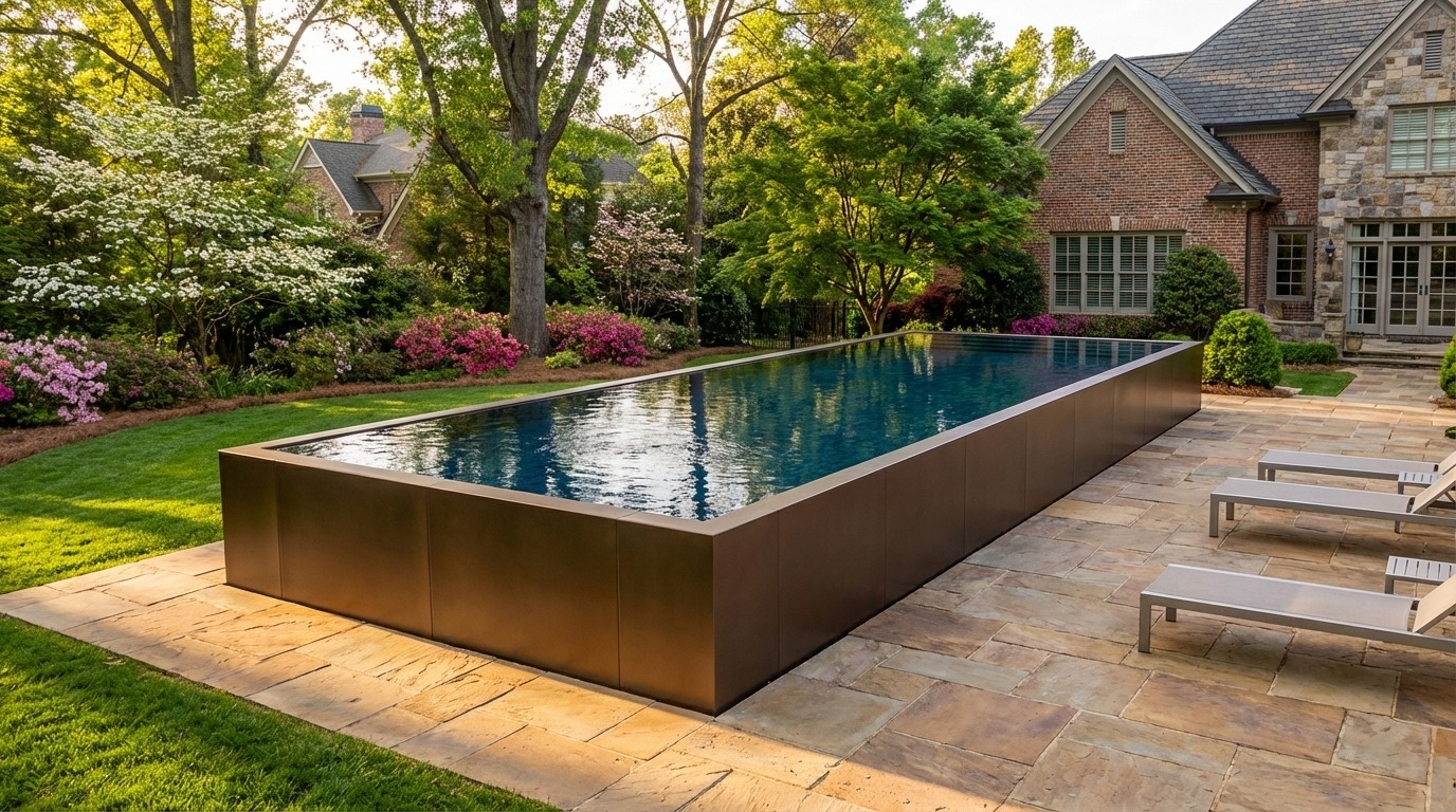 16 x 44 Canyon Bronze Black Sapphire Architectural Pool