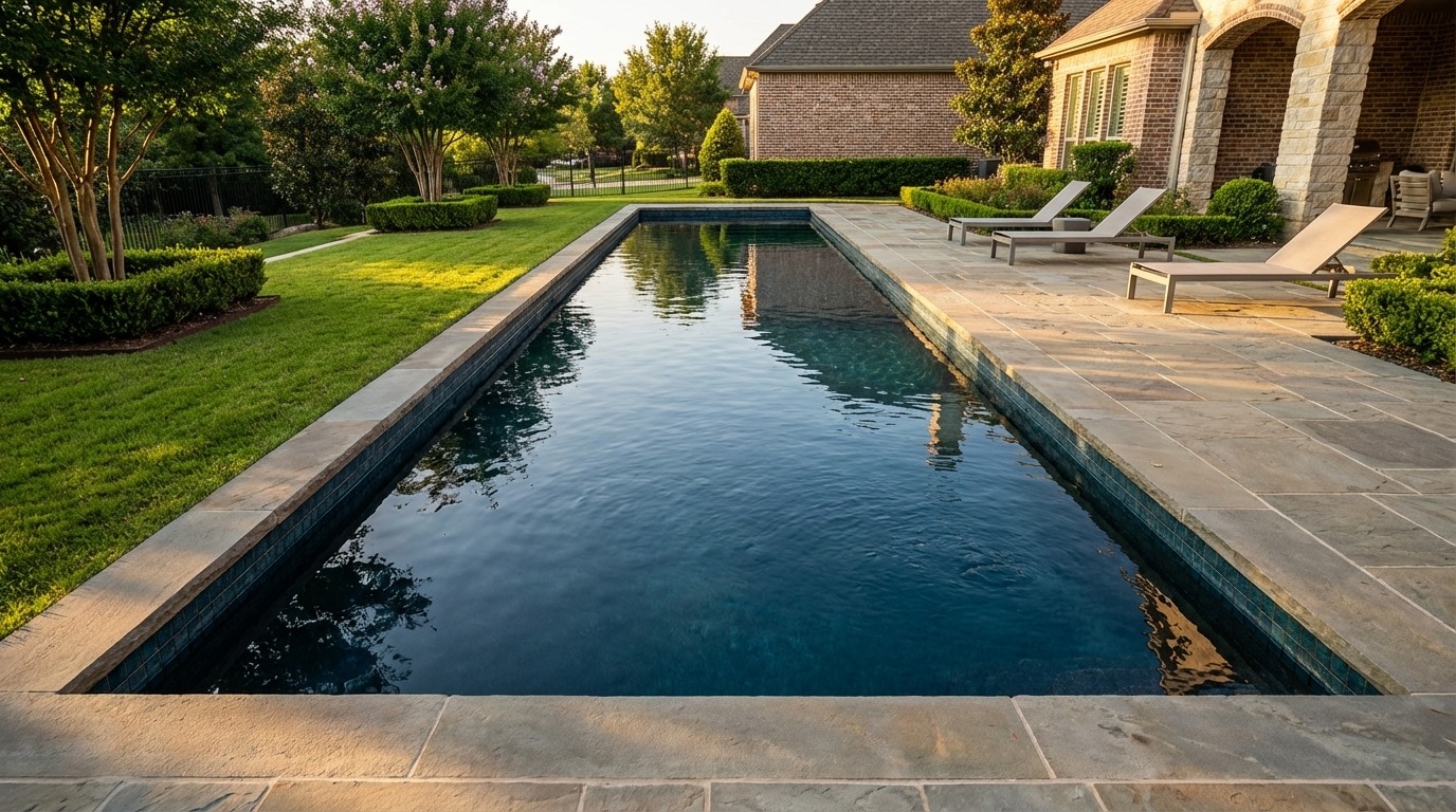 16 x 52 Black Sapphire Inground Steel Pool