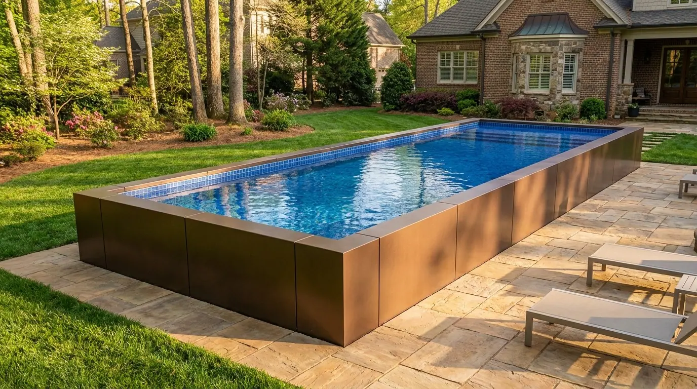 16 x 52 Canyon Bronze Blue Matrix Architectural Pool