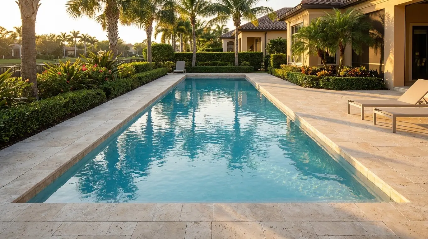 16 x 56 Aqua Blue Inground Steel Pool