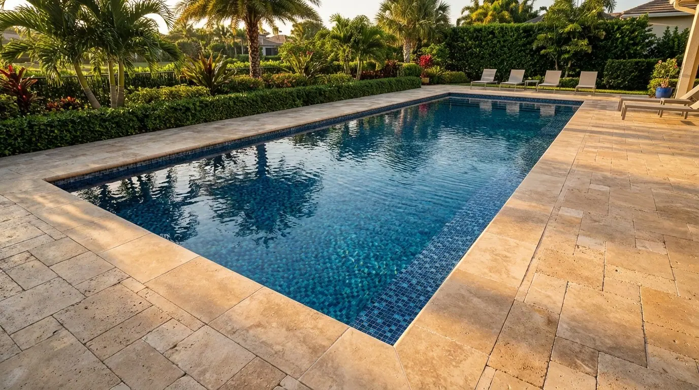 16 x 60 Mystic Blue Inground Steel Pool