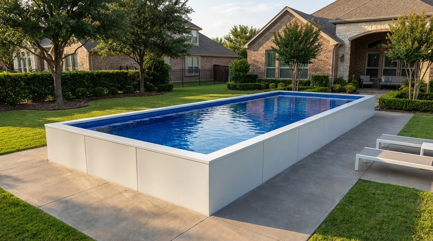 16 x 60 Alpine White Blue Matrix Architectural Pool