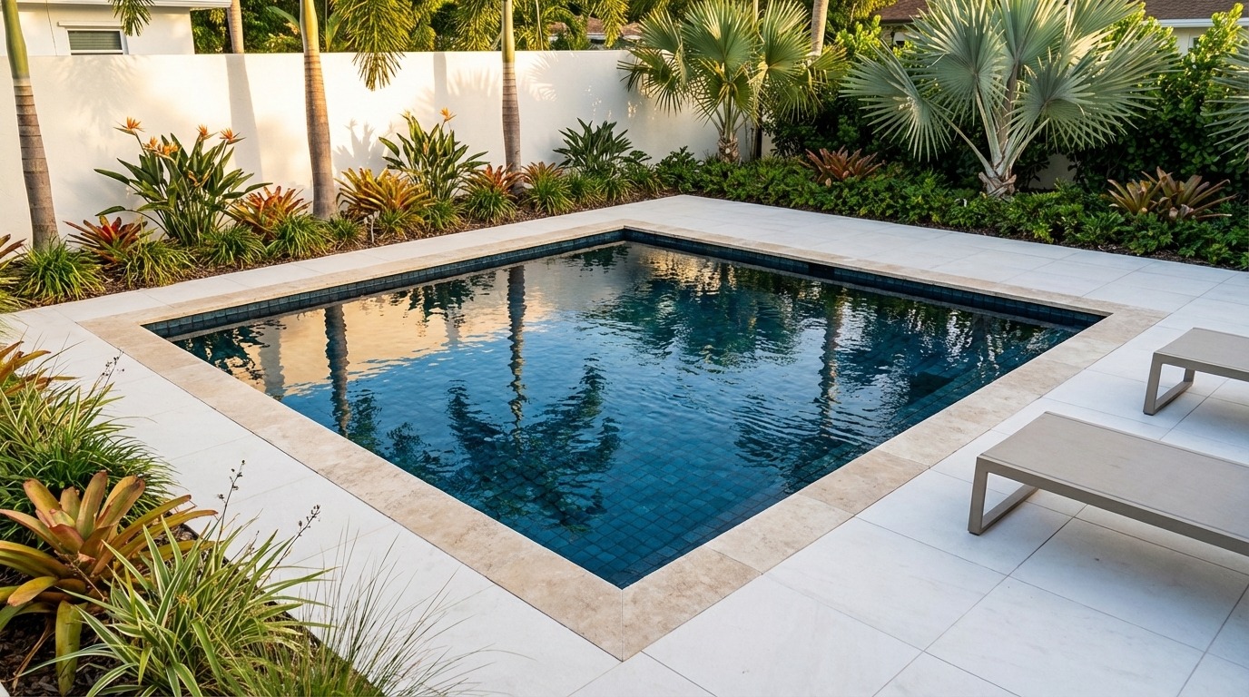 20 x 20 Black Sapphire Inground Steel Pool