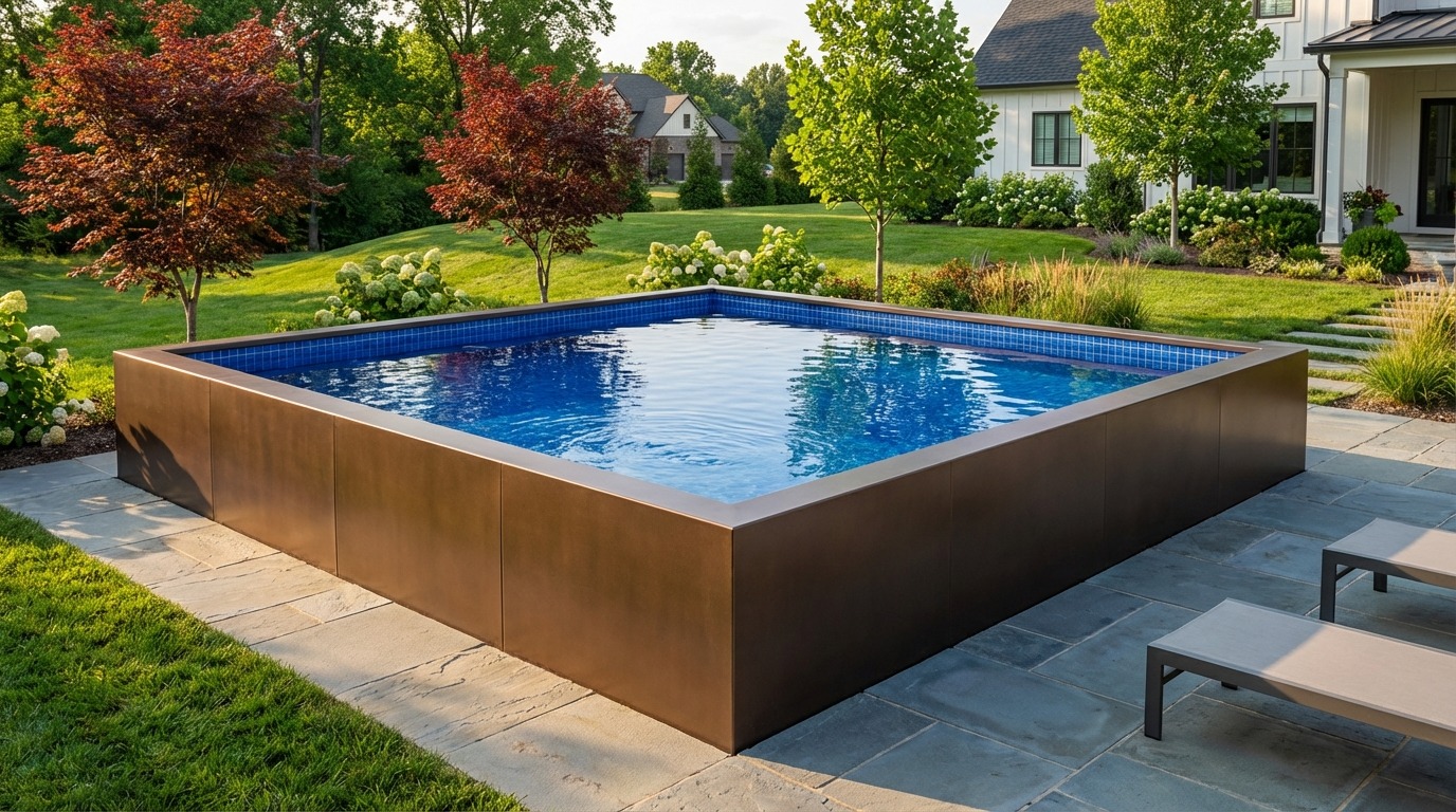 20 x 20 Canyon Bronze Blue Matrix Architectural Pool