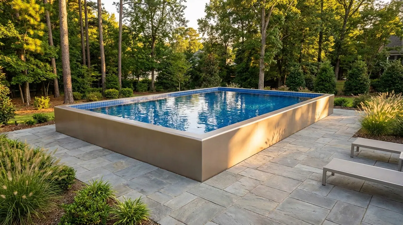 20 x 24 Champagne Mist Blue Matrix Architectural Pool