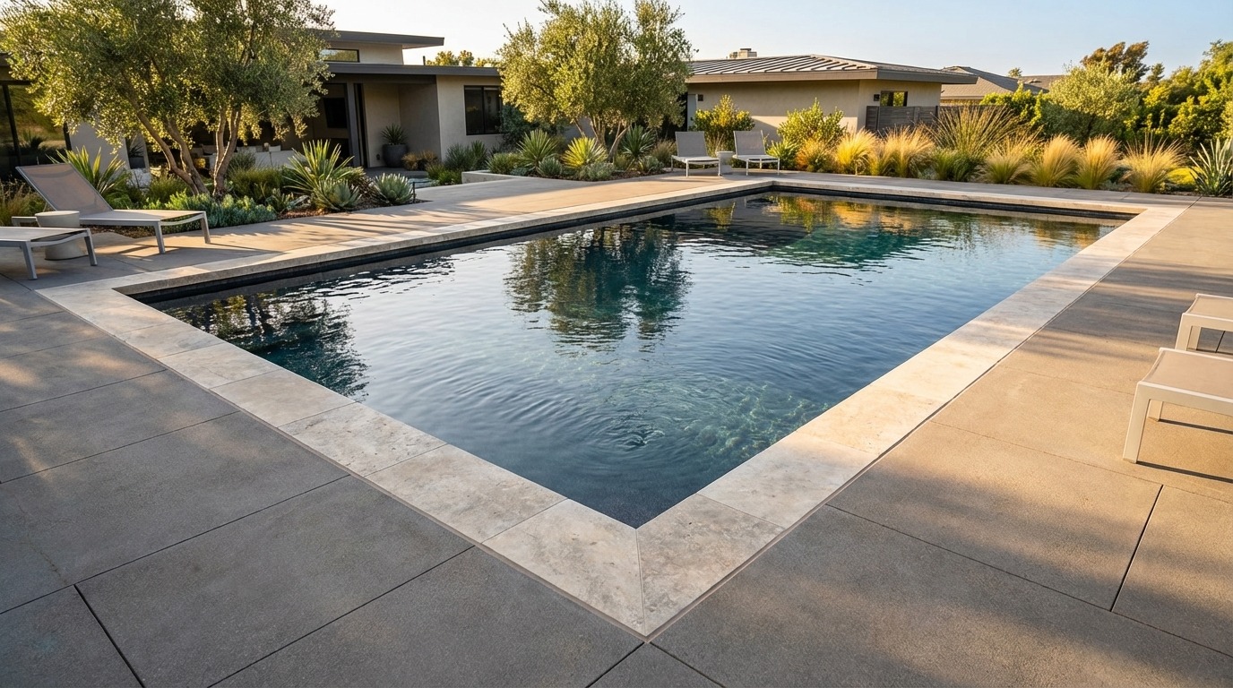 20 x 28 Titanium Stone Inground Steel Pool