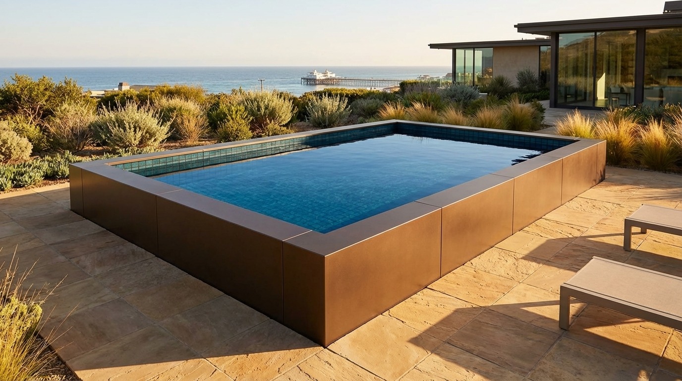 20 x 28 Canyon Bronze Black Sapphire Architectural Pool